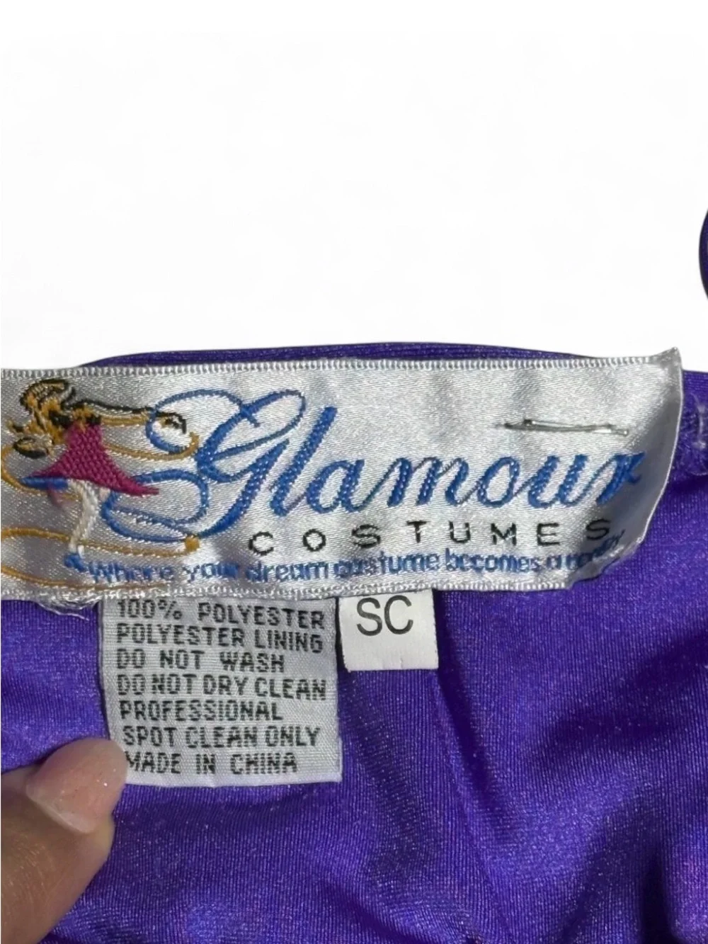 VTG Glamour Costumes Purple Fairy Dress Beaded Sequin Layered Dance Pageant Y2K